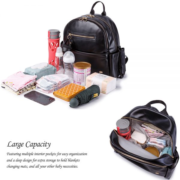 Mommy bag large-capacity multi-functional travel mother and baby backpack with pacifier bag can hang baby carriage