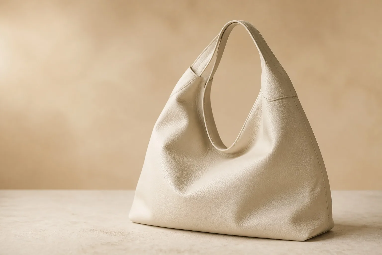 A soft slouchy handbag made from fine-grained supple leather